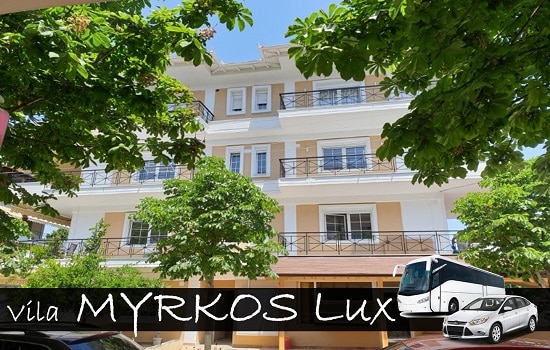 Vila Myrkos Luxury Olympic Beach Apartmani Leto