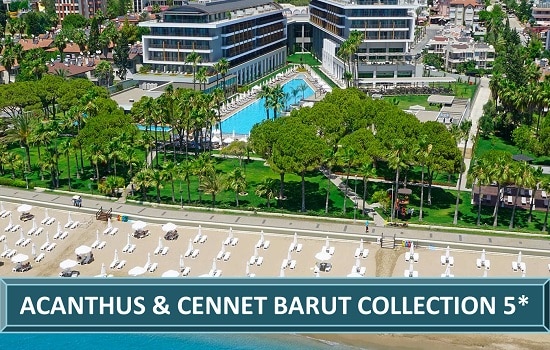 ACANTHUS & CENNET BARUT COLLECTION Beach Spa Hotel Resort Side Antalija Turska Letovanje Turisticka Agencija Salvador Travel