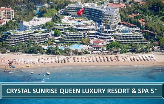 CRYSTAL SUNRISE QUEEN LUXURY RESORT & SPA Beach Spa Hotel Resort Side Antalija Turska Letovanje Turisticka Agencija Salvador Travel