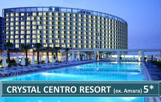 Crystal Centro ex Amara Centro Hotel Resort Hotel Resort Lara Antalija Turska Letovanje Turisticka Agencija Salvador Travel