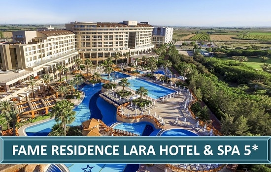FAME RESIDENCE LARA & SPA Hotel Resort Hotel Resort Lara Antalija Turska Letovanje Turisticka Agencija Salvador Travel