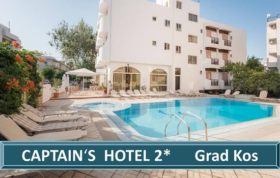 CAPTAIN'S HOTEL kos grcka ostrva avionom letovanje salvador travel turisticka agencija novi sad